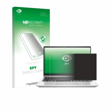 Parte frontale di una confezione del prodotto con il logo del marchio upscreen. Accanto è raffigurato il dispositivo HP ProBoo