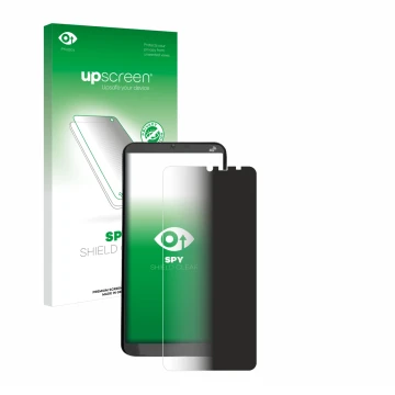 Parte frontale di una confezione del prodotto con il logo del marchio upscreen. Accanto è raffigurato il dispositivo Brondi Am