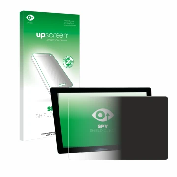 Parte frontale di una confezione del prodotto con il logo del marchio upscreen. Accanto è raffigurato il dispositivo John Deer