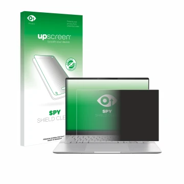 Parte frontale di una confezione del prodotto con il logo del marchio upscreen. Accanto è raffigurato il dispositivo ASUS Vivo