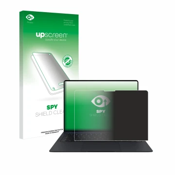 Parte frontale di una confezione del prodotto con il logo del marchio upscreen. Accanto è raffigurato il dispositivo Huawei Ma