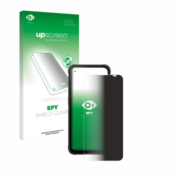 Parte frontale di una confezione del prodotto con il logo del marchio upscreen. Accanto è raffigurato il dispositivo Hammer Bl