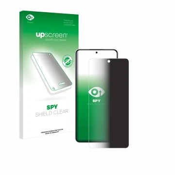 Parte frontale di una confezione del prodotto con il logo del marchio upscreen. Accanto è raffigurato il dispositivo OnePlus N