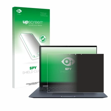 Parte frontale di una confezione del prodotto con il logo del marchio upscreen. Accanto è raffigurato il dispositivo ASUS Vivo