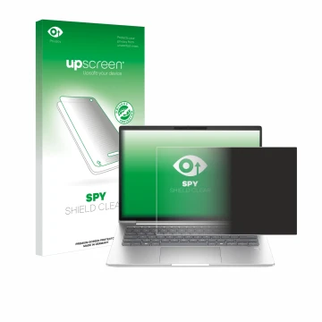 Parte frontale di una confezione del prodotto con il logo del marchio upscreen. Accanto è raffigurato il dispositivo HP ProBoo