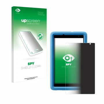 Parte frontale di una confezione del prodotto con il logo del marchio upscreen. Accanto è raffigurato il dispositivo Blackview