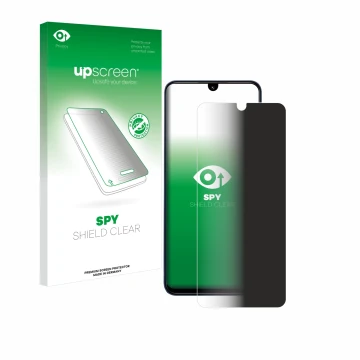 Parte frontale di una confezione del prodotto con il logo del marchio upscreen. Accanto è raffigurato il dispositivo Xiaomi Re