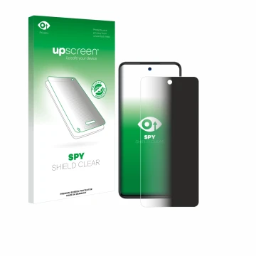 Parte frontale di una confezione del prodotto con il logo del marchio upscreen. Accanto è raffigurato il dispositivo ZTE Blade