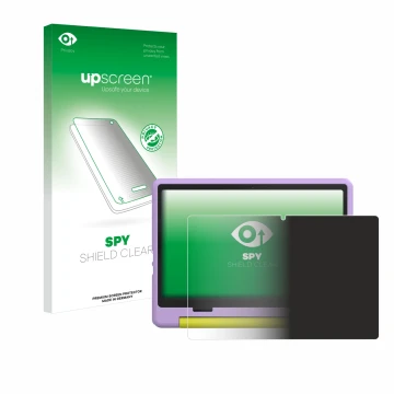 Parte frontale di una confezione del prodotto con il logo del marchio upscreen. Accanto è raffigurato il dispositivo HotLight 