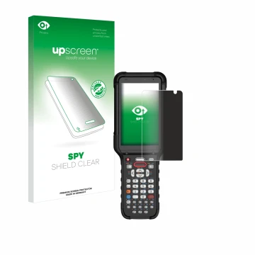 Parte frontale di una confezione del prodotto con il logo del marchio upscreen. Accanto è raffigurato il dispositivo Honeywell