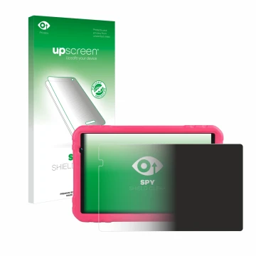 Parte frontale di una confezione del prodotto con il logo del marchio upscreen. Accanto è raffigurato il dispositivo Juedur R5