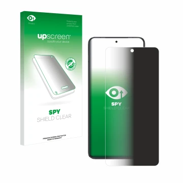 Parte frontale di una confezione del prodotto con il logo del marchio upscreen. Accanto è raffigurato il dispositivo Xiaomi Re