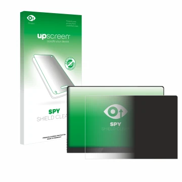 Parte frontale di una confezione del prodotto con il logo del marchio upscreen. Accanto è raffigurato il dispositivo Uperfect 