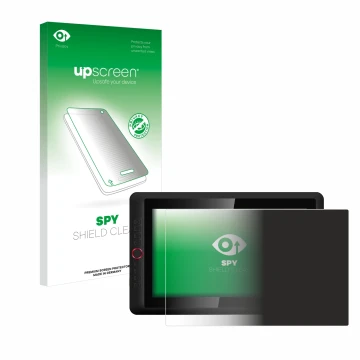 Parte frontale di una confezione del prodotto con il logo del marchio upscreen. Accanto è raffigurato il dispositivo XP-Pen Ar