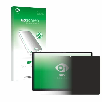 Parte frontale di una confezione del prodotto con il logo del marchio upscreen. Accanto è raffigurato il dispositivo Lenovo Id