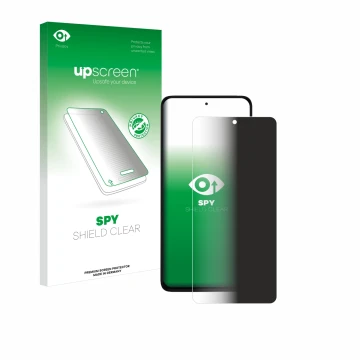 Parte frontale di una confezione del prodotto con il logo del marchio upscreen. Accanto è raffigurato il dispositivo Xiaomi Re