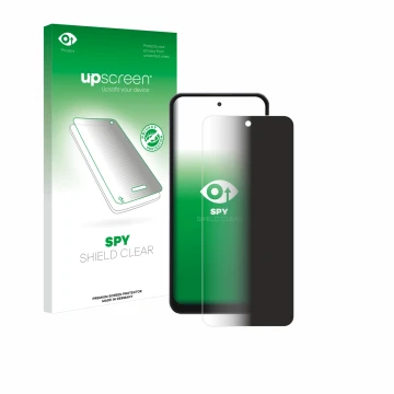 Parte frontale di una confezione del prodotto con il logo del marchio upscreen. Accanto è raffigurato il dispositivo Hotwav No