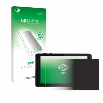 Parte frontale di una confezione del prodotto con il logo del marchio upscreen. Accanto è raffigurato il dispositivo Lisciani 