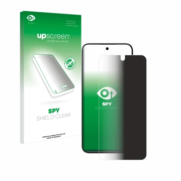 Parte frontale di una confezione del prodotto con il logo del marchio upscreen. Accanto è raffigurato il dispositivo ZTE Blade