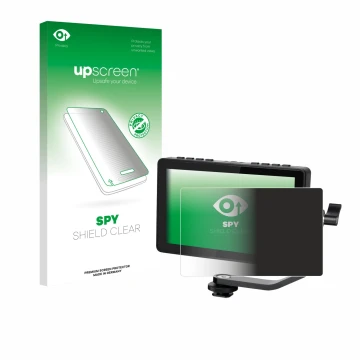 Parte frontale di una confezione del prodotto con il logo del marchio upscreen. Accanto è raffigurato il dispositivo Feelworld