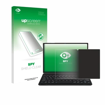 Parte frontale di una confezione del prodotto con il logo del marchio upscreen. Accanto è raffigurato il dispositivo DEERTiME 