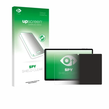 Parte frontale di una confezione del prodotto con il logo del marchio upscreen. Accanto è raffigurato il dispositivo Maxlegen 