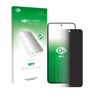 Parte frontale di una confezione del prodotto con il logo del marchio upscreen. Accanto è raffigurato il dispositivo Oppo Reno