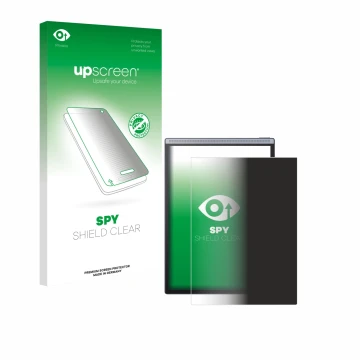 Parte frontale di una confezione del prodotto con il logo del marchio upscreen. Accanto è raffigurato il dispositivo iflytek A