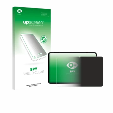 Parte frontale di una confezione del prodotto con il logo del marchio upscreen. Accanto è raffigurato il dispositivo Redmagic 