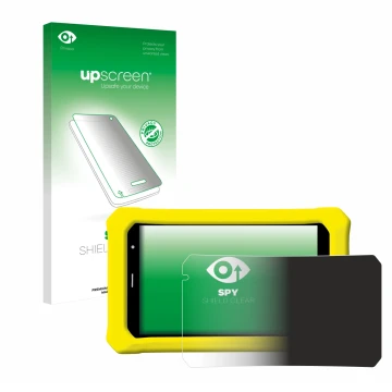 Parte frontale di una confezione del prodotto con il logo del marchio upscreen. Accanto è raffigurato il dispositivo Clementon