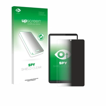 Parte frontale di una confezione del prodotto con il logo del marchio upscreen. Accanto è raffigurato il dispositivo Lenovo Ta