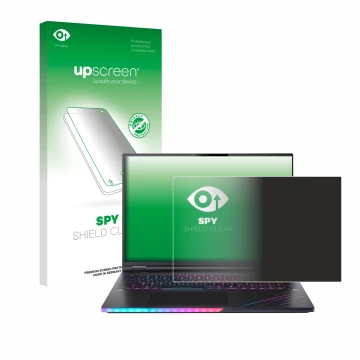 Parte frontale di una confezione del prodotto con il logo del marchio upscreen. Accanto è raffigurato il dispositivo Acer Pred