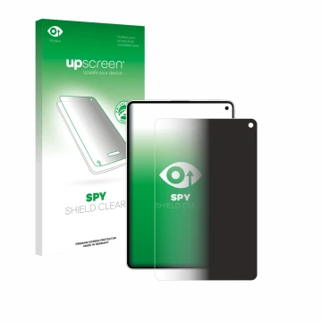 Parte frontale di una confezione del prodotto con il logo del marchio upscreen. Accanto è raffigurato il dispositivo Huawei Ma