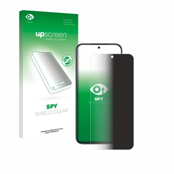 Parte frontale di una confezione del prodotto con il logo del marchio upscreen. Accanto è raffigurato il dispositivo Nubia Air