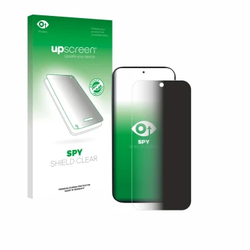 Parte frontale di una confezione del prodotto con il logo del marchio upscreen. Accanto è raffigurato il dispositivo Xiaomi 17