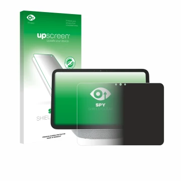 Parte frontale di una confezione del prodotto con il logo del marchio upscreen. Accanto è raffigurato il dispositivo Amazon Ec