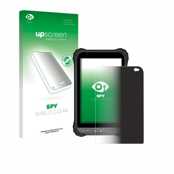 Parte frontale di una confezione del prodotto con il logo del marchio upscreen. Accanto è raffigurato il dispositivo Zoomsmart
