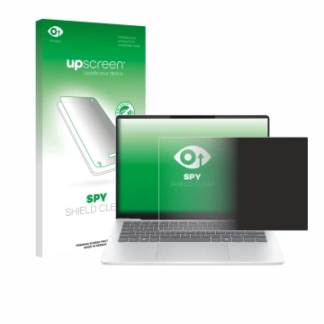 Parte frontale di una confezione del prodotto con il logo del marchio upscreen. Accanto è raffigurato il dispositivo HP OmniBo