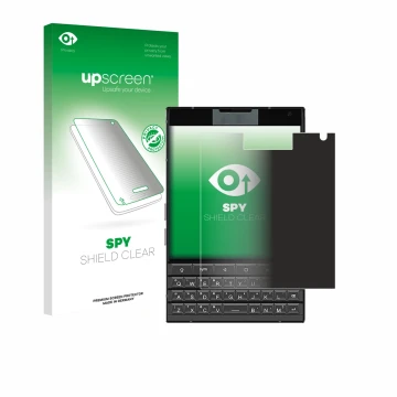 Parte frontale di una confezione del prodotto con il logo del marchio upscreen. Accanto è raffigurato il dispositivo Unihertz 