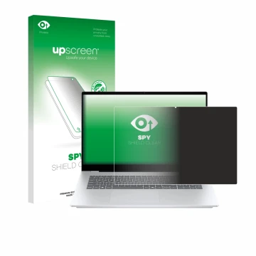 Parte frontale di una confezione del prodotto con il logo del marchio upscreen. Accanto è raffigurato il dispositivo HP OmniBo