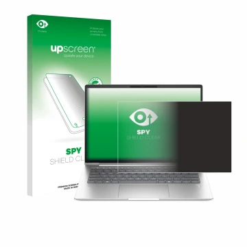Parte frontale di una confezione del prodotto con il logo del marchio upscreen. Accanto è raffigurato il dispositivo HP ProBoo