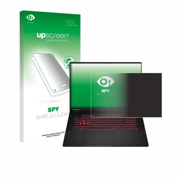 Parte frontale di una confezione del prodotto con il logo del marchio upscreen. Accanto è raffigurato il dispositivo ASUS TUF 