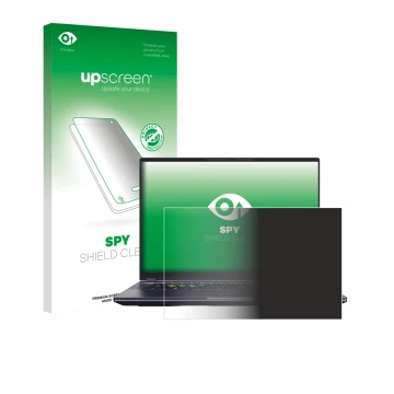 Parte frontale di una confezione del prodotto con il logo del marchio upscreen. Accanto è raffigurato il dispositivo Gigabyte 