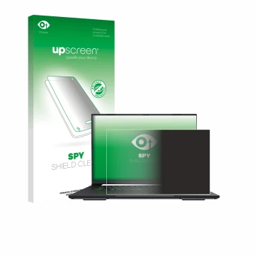 Parte frontale di una confezione del prodotto con il logo del marchio upscreen. Accanto è raffigurato il dispositivo Gigabyte 