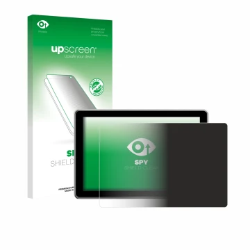 Parte frontale di una confezione del prodotto con il logo del marchio upscreen. Accanto è raffigurato il dispositivo Rollei Vi