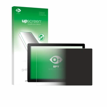 Parte frontale di una confezione del prodotto con il logo del marchio upscreen. Accanto è raffigurato il dispositivo Wacom Cin