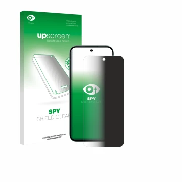 Parte frontale di una confezione del prodotto con il logo del marchio upscreen. Accanto è raffigurato il dispositivo Honor X6c