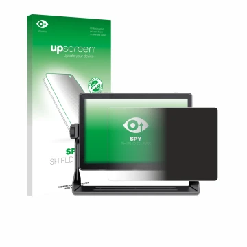 Parte frontale di una confezione del prodotto con il logo del marchio upscreen. Accanto è raffigurato il dispositivo Feelworld