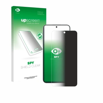 Parte frontale di una confezione del prodotto con il logo del marchio upscreen. Accanto è raffigurato il dispositivo Oppo A6 P