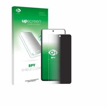 Parte frontale di una confezione del prodotto con il logo del marchio upscreen. Accanto è raffigurato il dispositivo Oppo K13 